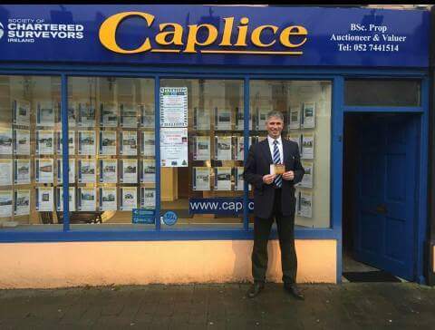 photo of the front of the Caplice Auctioneers shop in Cahir, Co. Tipperary
